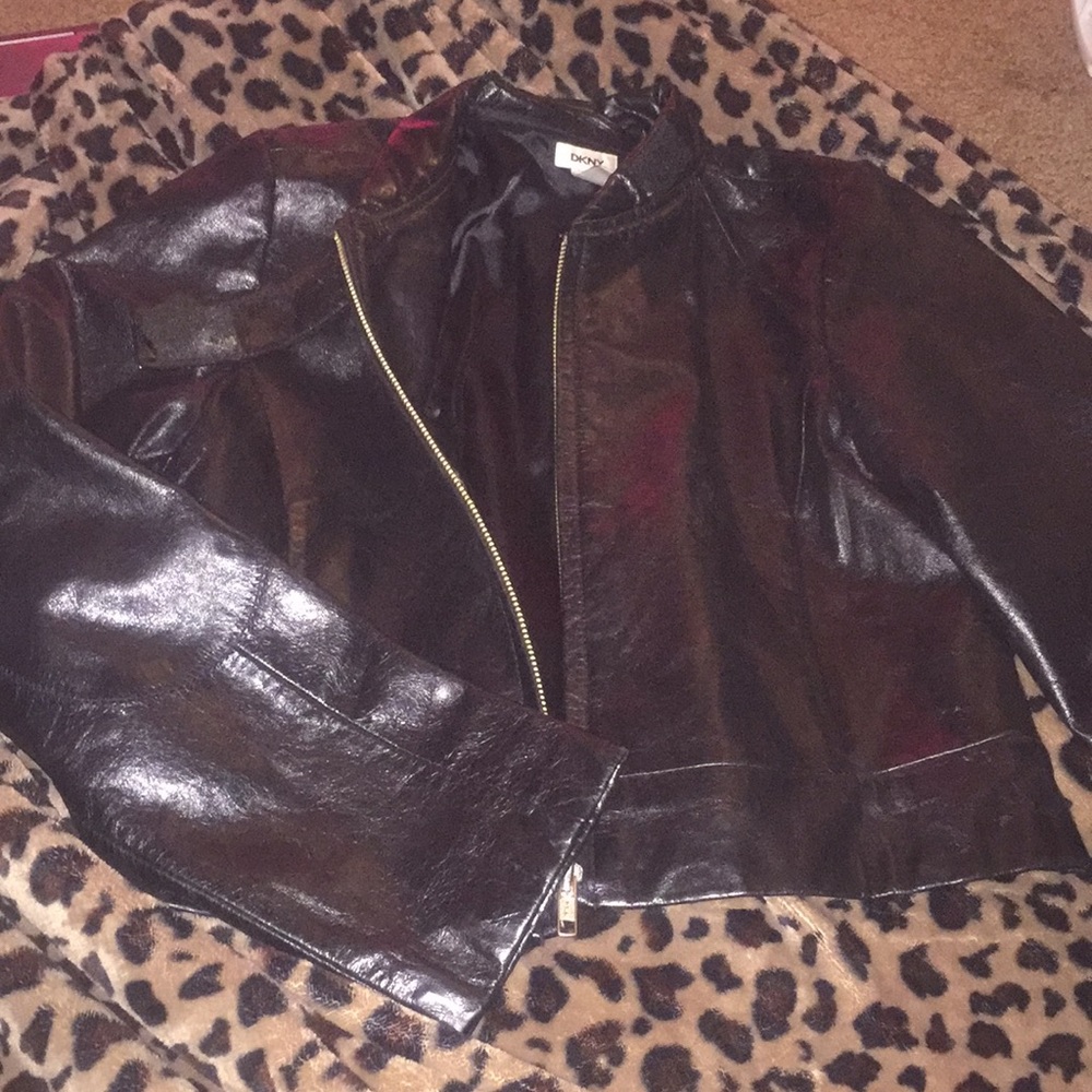 Leather Cropped Jacket